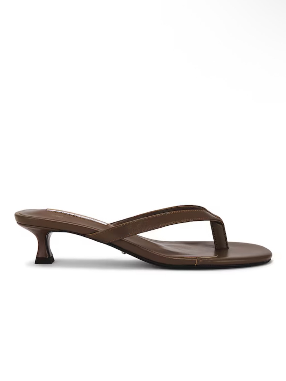 Tony Bianco Pluto Sandals Liqueur Brown Leather Kitten-Heels Mules Revolve 10 - Picture 5 of 11